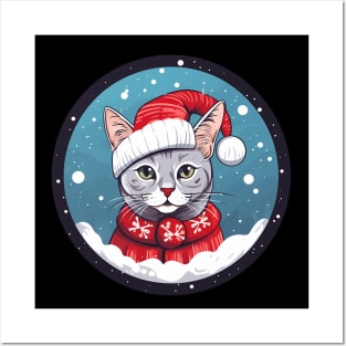 Egyptian Mau Cat Xmas, Love Cats Posters and Art